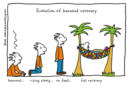 evolution-of-burnout-recovery-cartoon